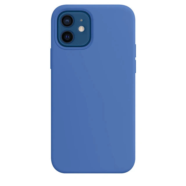 Fundas de silicona originales para iPhone 17 16 15 12 14 13 Pro Max 15 16 Plus logo funda para Apple iPhone 11 14 15 16 17 Pro